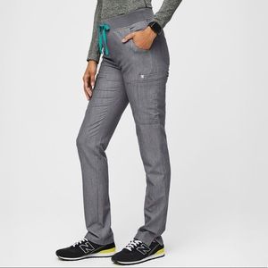 Figs Yola Skinny Scrub Pant Graphite Gray Small
